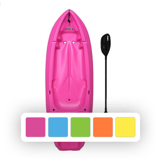Youth Wave Kayak With Paddle - 6- Feet (Orange)